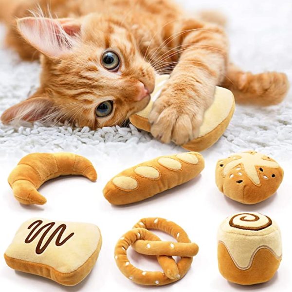 Bread Catnip Toys Kitten Interactive Toys for Cat Lover Cheap