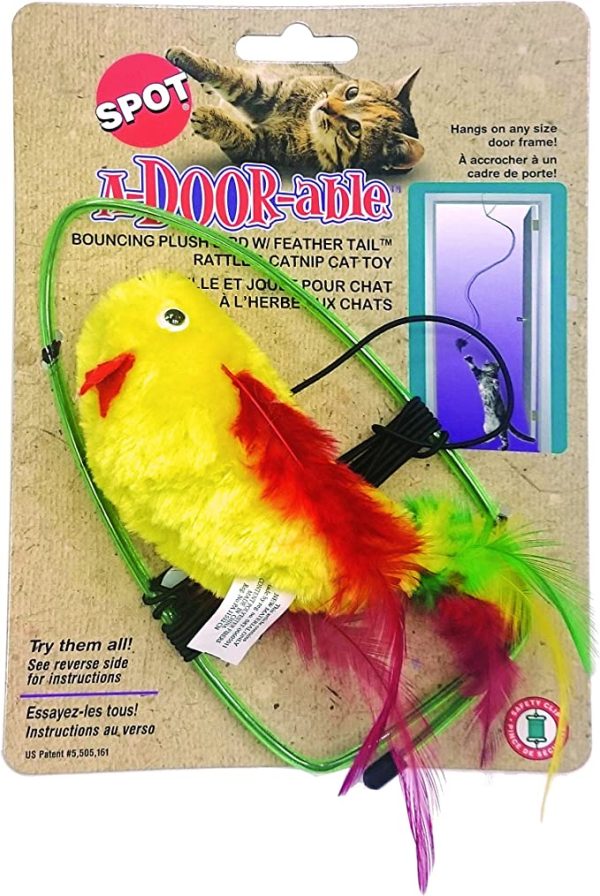 A-Door-Able Plush Bird Cat Toy Online now