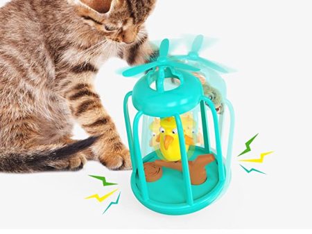 Automatic Windmill Tumbler Bird Cat Toy Hot on Sale