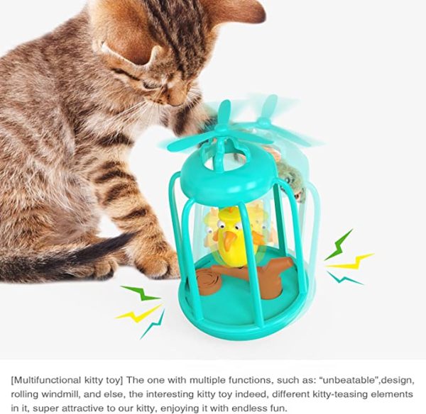 Automatic Windmill Tumbler Bird Cat Toy Hot on Sale