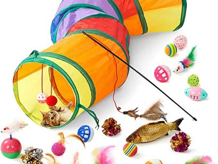 Blnboimrun 20PCS Cat Toys Interactive Supply