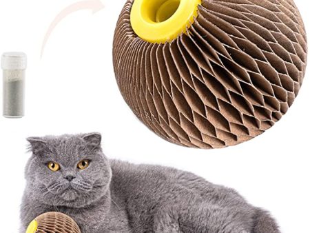 AREIIA Catnip Ball Toy for Cats Catnip Refillable Scratcher Ball Online now