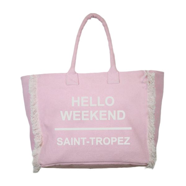 Borsa Mare in Puro Cotone Tinta Unita - Hello Weekend Online now