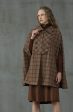 Sensibility 13 | tartan wool cape coat Online