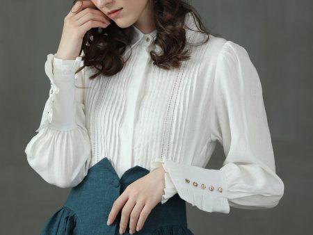 Jo March 31 | Accordion Pleated Linen Shirt Sale