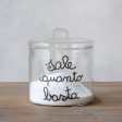 Barattolo in Vetro Borosilicato Serigrafato - Sale Quanto Basta For Discount