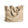 Borsa Mare in Puro Cotone a Nido d Ape Tinto in Capo - Onda on Sale