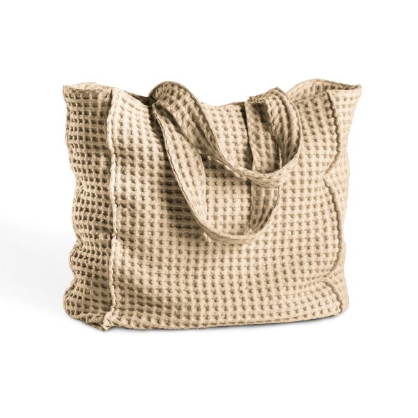 Borsa Mare in Puro Cotone a Nido d Ape Tinto in Capo - Onda on Sale