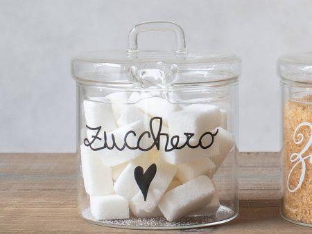 Zuccheriera in Vetro Borosilicato Serigrafato - Zucchero Online now