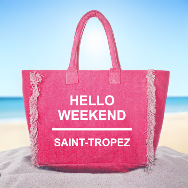 Borsa Mare in Puro Cotone Tinta Unita - Hello Weekend Online now