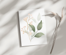 Branch w  Berries - Blank Greeting Card For Sale