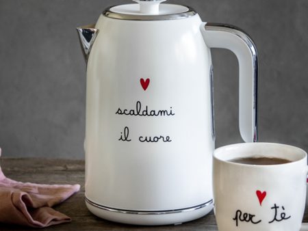 Bollitore Elettrico Serigrafato - Scaldami il Cuore Hot on Sale