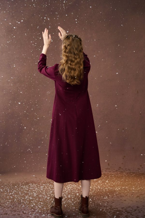 Mistletoe 17 | Vintage wool dress in Purple Online Sale