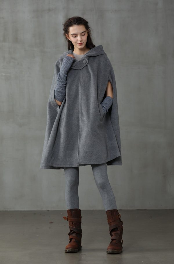 The New Yorker | Hooded Cashmere Cape Cheap