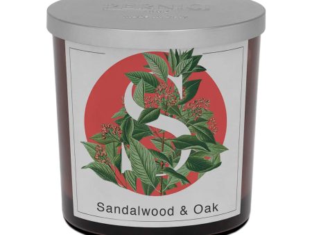 Candela Profumata Fragranza Legno Di Sandalo e Rovere - Sandalwood & Oak For Discount