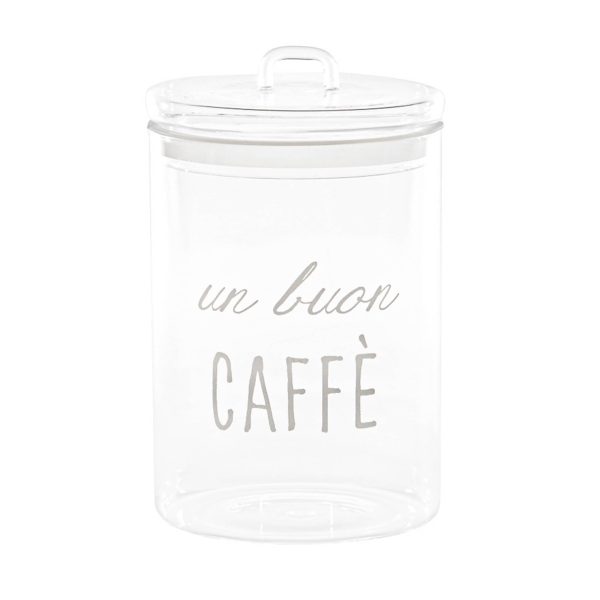 Barattolo in Vetro Borosilicato Serigrafato - Un Buon Caffè Discount