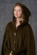 Parini 33 | Maxi Hooded wool coat cloak in olive Sale