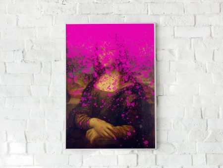 Artist Dripping paint - Pink Art Print. Online Sale