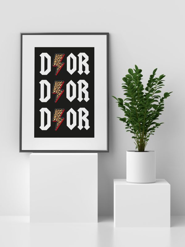 Dior Inspired Art Print. Hot on Sale