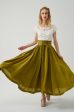 Tea Dance 5 | Lace-up Maxi Linen Skirt Cheap