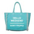 Borsa Mare in Puro Cotone Tinta Unita - Hello Weekend Online now