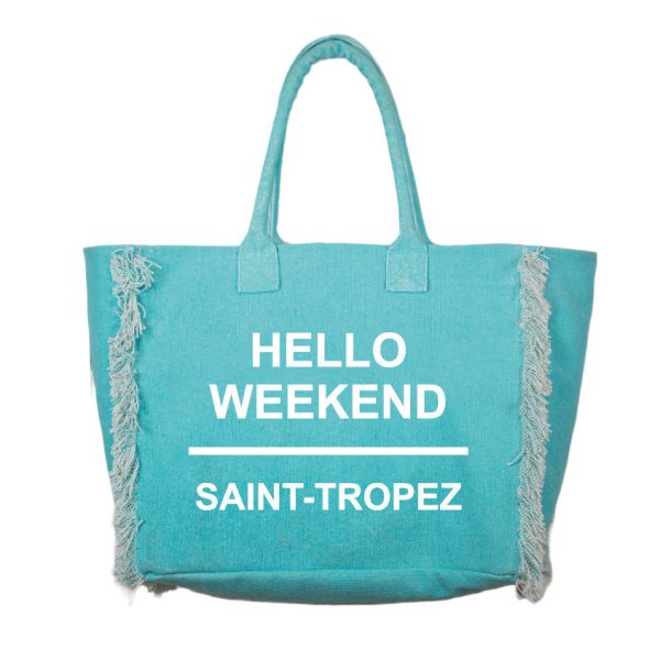 Borsa Mare in Puro Cotone Tinta Unita - Hello Weekend Online now