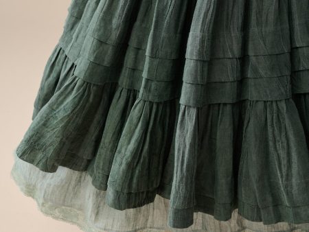 Ruby 31 | Layered twirl linen skirt For Discount