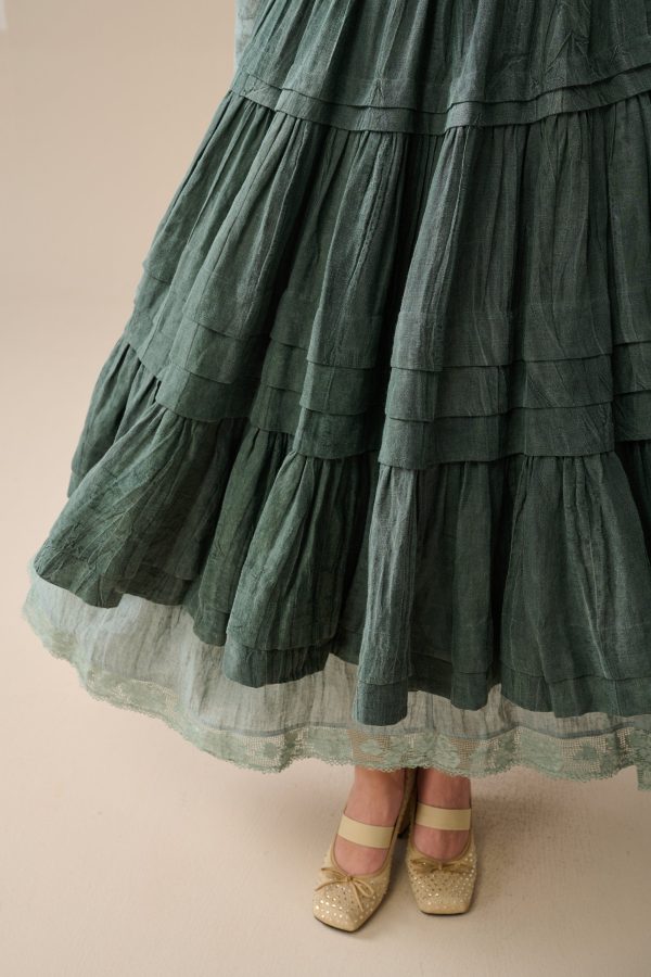 Ruby 31 | Layered twirl linen skirt For Discount