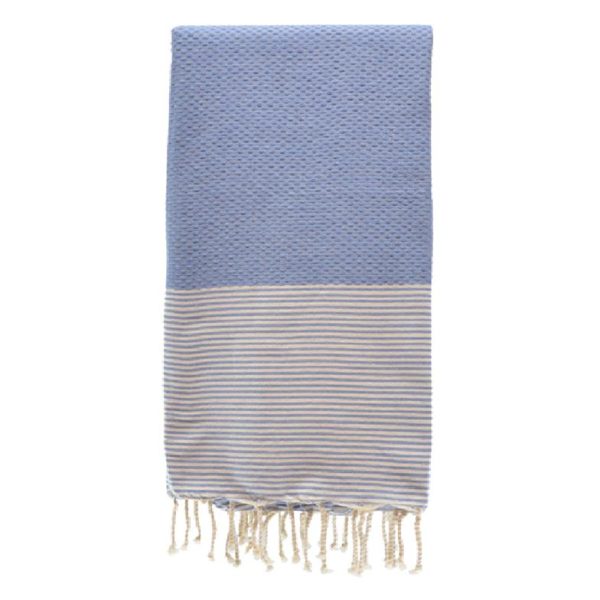 Telo Mare Fouta in Puro Cotone a Righe Strette - Tal Supply