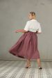 Daisy 03 | PLUS SIZE Linen Skirt Fashion