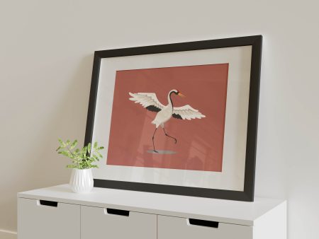 Designer inspired Herron  - Pink Art Print. For Cheap