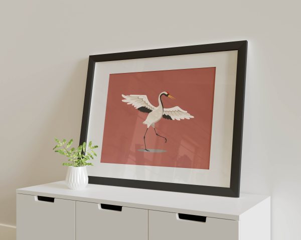 Designer inspired Herron  - Pink Art Print. For Cheap