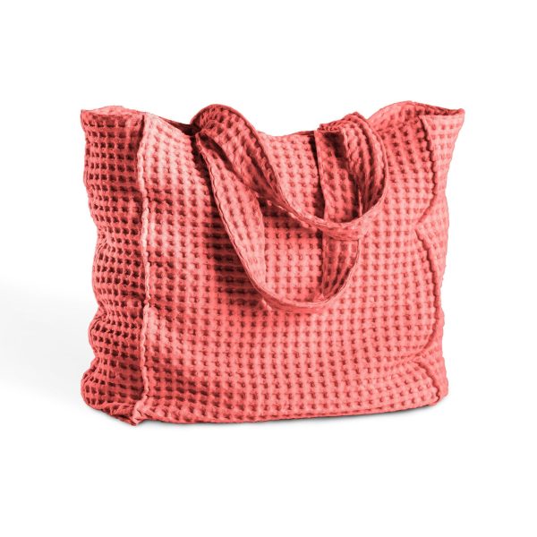 Borsa Mare in Puro Cotone a Nido d Ape Tinto in Capo - Onda on Sale