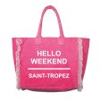 Borsa Mare in Puro Cotone Tinta Unita - Hello Weekend Online now