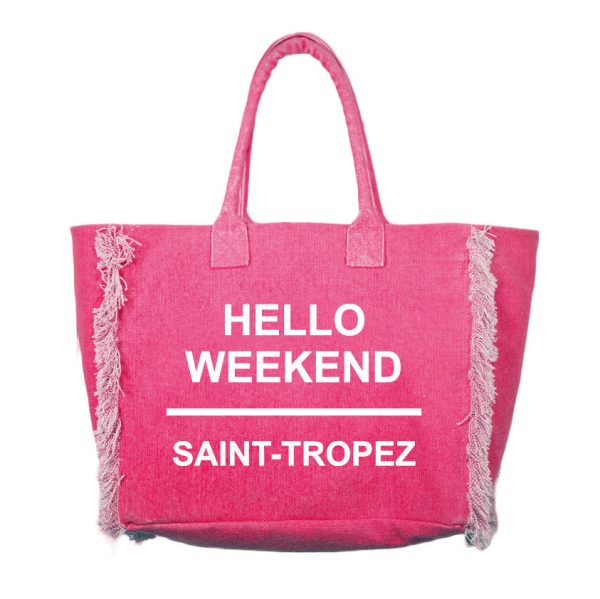 Borsa Mare in Puro Cotone Tinta Unita - Hello Weekend Online now