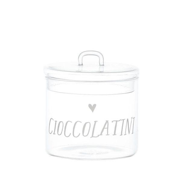 Barattolo in Vetro Borosilicato Serigrafato - Cioccolatini Online