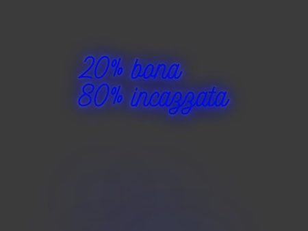 La tua scrittina 20% bona
80%... Discount