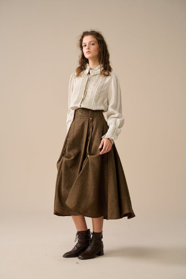 Cynthia 16 | Adjustable wool skirt on Sale