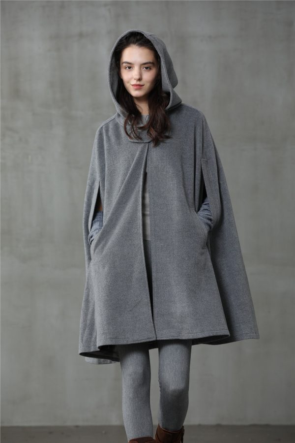 The New Yorker | Hooded Cashmere Cape Cheap