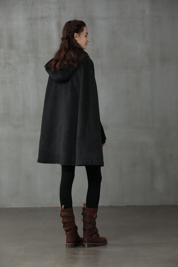 The New Yorker | Hooded Cashmere Cape For Cheap