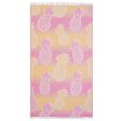 Telo Mare Fouta in Puro Cotone Jacquard Doubleface - Pineapple on Sale