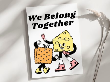 We Belong Together - Blank Greeting Card Online now