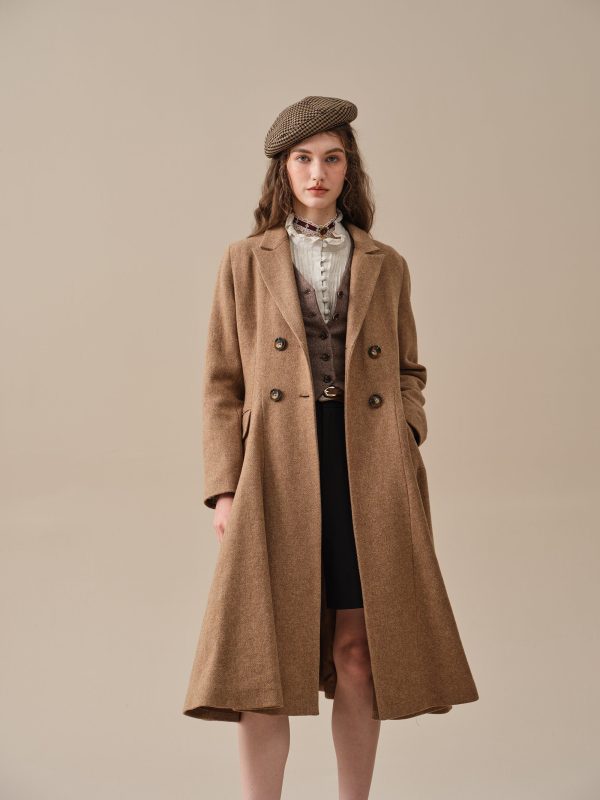 The Roman Holiday 17 | 100% wool classic coat Online