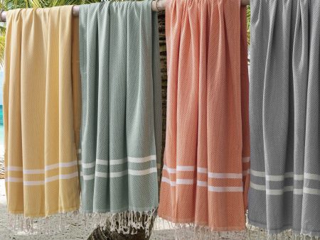 Telo Mare Fouta in Puro Cotone Tinta Unita - Portorico Supply