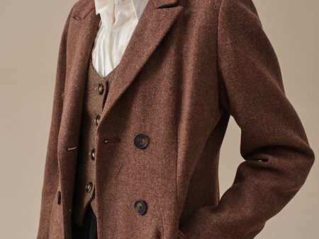 The Roman Holiday 17 | 100% wool classic coat Cheap