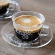 Set 2 Tazzine in Vetro Borosilicato Serigrafate - Caffè Buongiorno Online Hot Sale