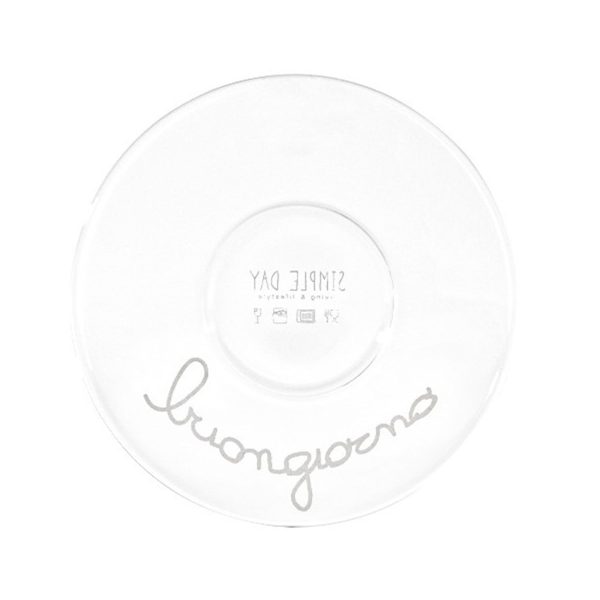 Set 2 Tazzine in Vetro Borosilicato Serigrafate - Caffè Buongiorno Online Hot Sale