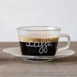 Set 2 Tazzine in Vetro Borosilicato Serigrafate - Pausa Caffè Online