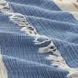 Telo Mare Fouta Rigato in Mussola di Cotone - Chelsea Online now