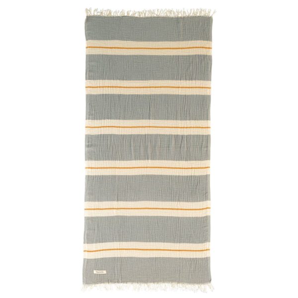 Telo Mare Fouta Rigato in Mussola di Cotone - Chelsea Online now